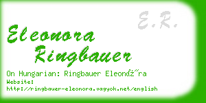 eleonora ringbauer business card